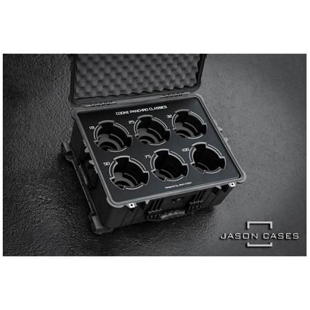 Jason Cases Hard Case with Laser-Cut Foam for Cooke Panchro Classics 6-lens