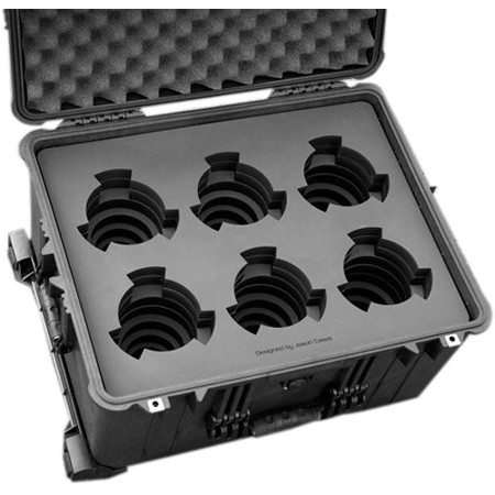 Jason Cases Protective Case with Laser-Cut Foam for Set of 6 Cooke S5/i Prime Lenses
