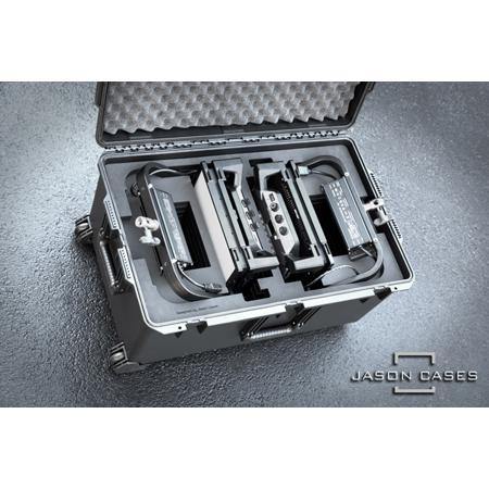 Jason Cases Wheeled Hard Case with Foam for Litepanels Gemini 1x1 LED Dual Light
