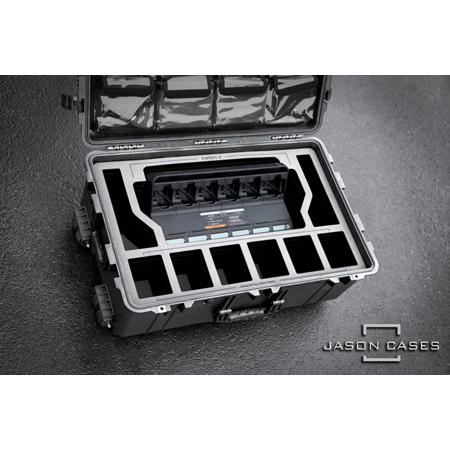 Jason Cases Wheeled Hard Case w/Foam for Motorola Impres 2 6-Bank Charger