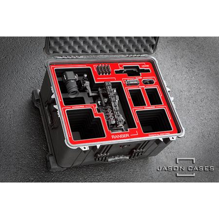 Jason Cases Wheeled Hard Case with Laser-Cut Foam for RED Ranger 7.0" Touch LCD