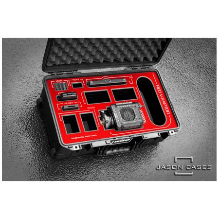 Jason Cases Wheeled Hard Case with Laser-Cut Foam for Red Raptor