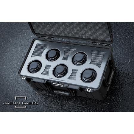 Jason Cases Wheeled Hard Case with Laser-Cut Foam for 5x Rokinon XEEN CF Lens