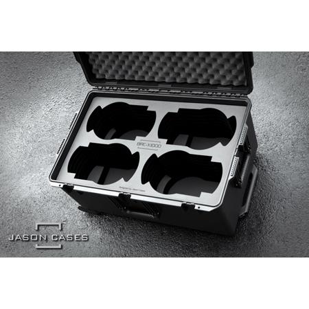 Jason Cases Wheeled Hard Case with Foam for 4x Sony BRC-X1000 Robos Camera