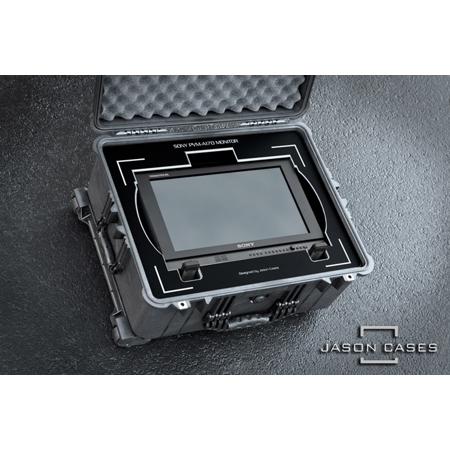Jason Cases Wheeled Hard Case with Laser-Cut Foam for Sony PVM-A170 Monitor