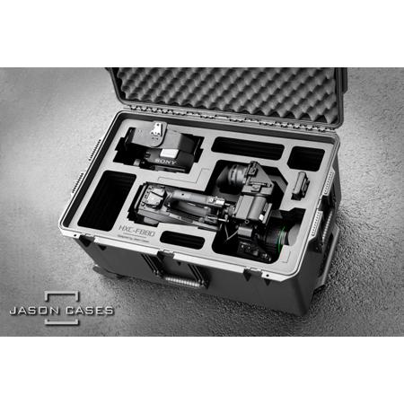 Jason Cases Wheeled Hard Case with Laser-Cut Foam for Sony HXC-FB80 Camera Body