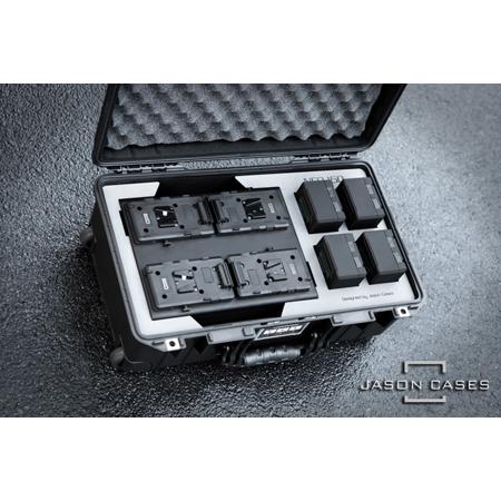 Jason Cases Wheeled Hard Case w/Foam for 4x Core NEO 150 Battery & Fleet Charger