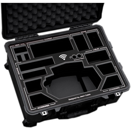 Jason Cases Protective Case with Foam for MoVI Controller, Black Overlay