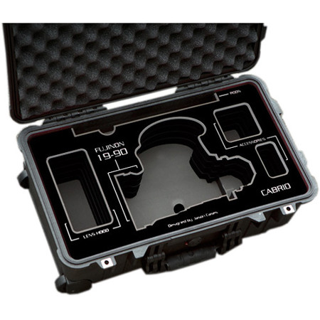 Jason Cases Protective Case for Fujinon 19-90mm T2.9 Cabrio Lens, Black Overlay
