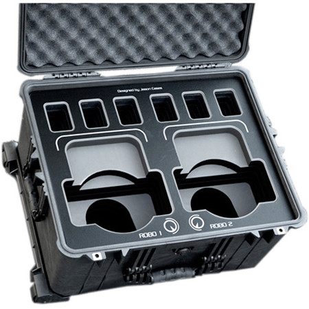 Jason Cases Case with Laser-Cut Foam for Panasonic HE130 Robos, Black Overlay