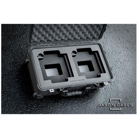 Jason Cases Hard Case with Laser-Cut Foam for Dual Panasonic AW-RP50 Controllers