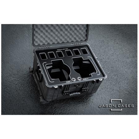 Jason Cases Hard Case w/Laser-Cut Foam for Panasonic UE150 Robos, Black Overlay