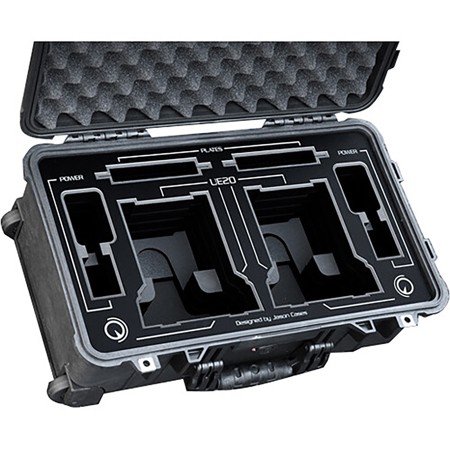 Jason Cases Wheeled Hard Case with Foam Insert for 2x Panasonic UE20 PTZ Cameras, Black