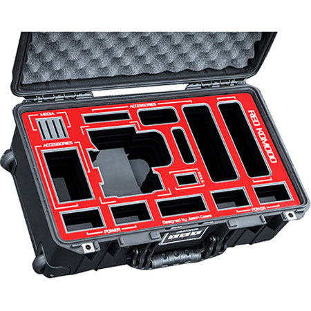 Jason Cases Wheeled Hard Case for RED KOMODO with Tilta Cage, Side Handle