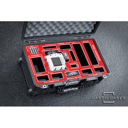 Jason Cases Wheeled Hard Case with Laser-Cut Foam for RED KOMODO with Tilta Cage, Side Handle