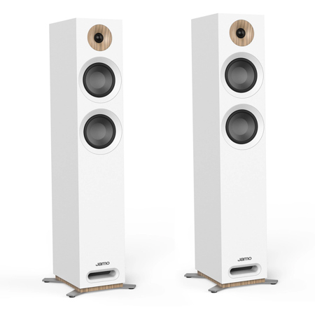 Jamo S 807 5" 200W 2.5-Way Floorstanding Speaker, Pair White