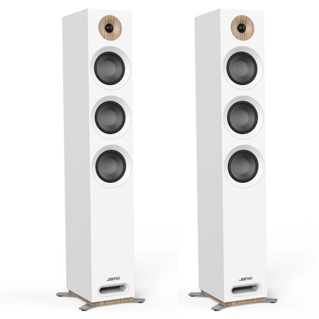 Jamo S 809 5" 240W 3.5-Way Floorstanding Speaker, Pair White