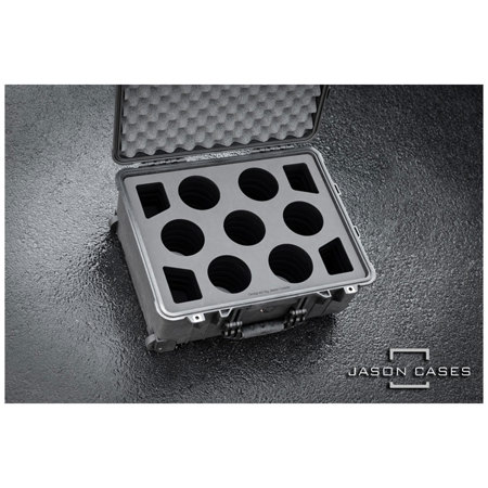 Jason Cases Compact Hard Case with Laser-Cut Foam for Sigma Cine FF Prime 7-Lens