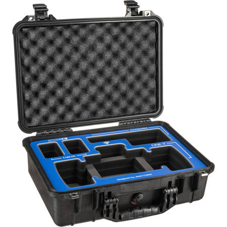Jason Cases Hard Case w/Laser-Cut Foam for SmallHD Cine 7 Monitor, Blue Overlay