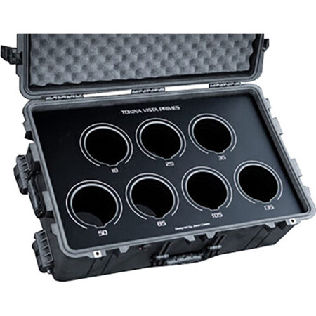 Jason Cases Wheeled Hard Case w/Laser-Cut Foam for 7x Tokina Vista Prime Lenses