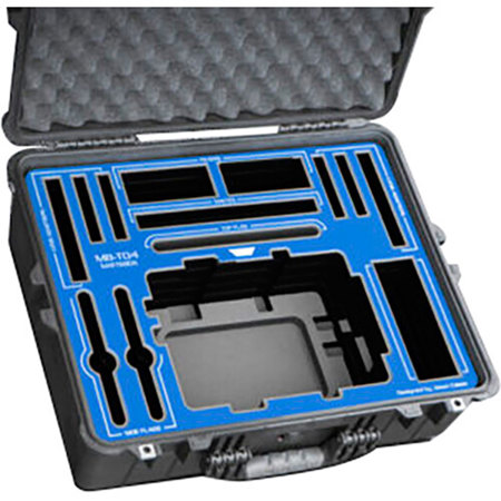 Jason Cases Hard Case w/Laser-Cut Foam for Tilta MB-T04 Mattebox, Blue Overlay