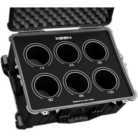 Jason Cases Protective Case for Set of 6 Zeiss CP.2 Lenses, Black Overlay