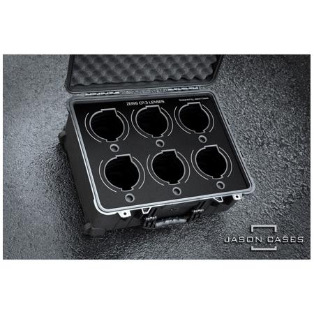 Hard Case with Laser-Cut Foam for Zeiss CP3 6-Lens, Black Overlay