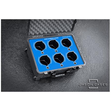 Jason Cases Wheeled Hard Case with Laser-Cut Foam for 6 Zeiss Supreme Prime Lens