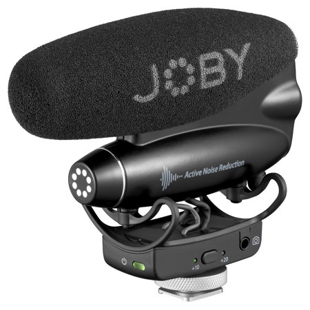 JOBY Wavo PRO Directional On-Camera Shotgun Microphone, Black