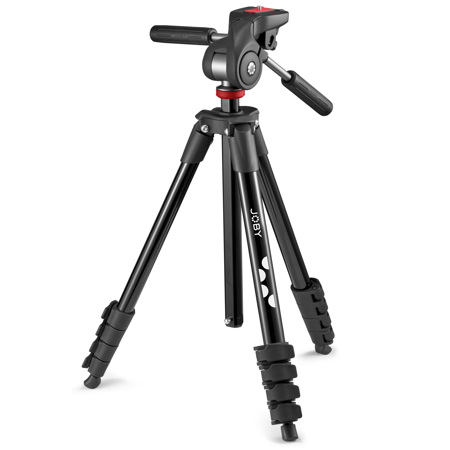 JOBY Compact Advanced Full Size Tripod, Black