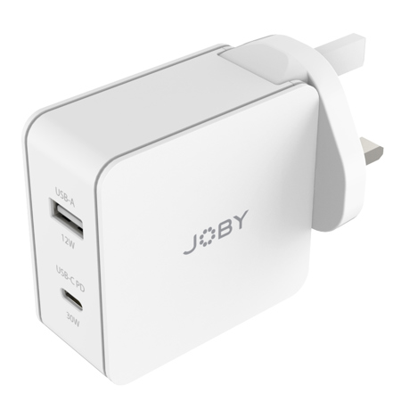 JOBY Universal 42W Dual Output USB Travel Wall Charger