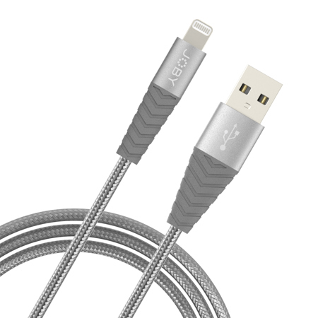 JOBY 9.8' High Speed MFi Certified Charge and Sync Lightning Cable, XL