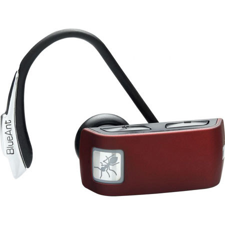 BlueAnt Z9i Bluetooth Headset w/2 Mics, Red, Bulk Pack