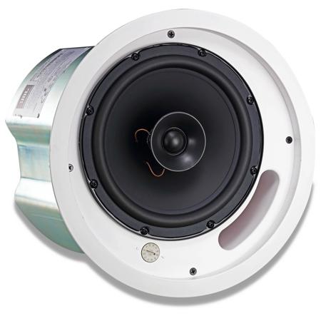 JBL Control 18C/T 2-Way 8" Coaxial Ceiling Loudspeaker, White, Single