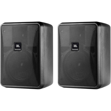 JBL Control 25-1 5.25" 2-Way Indoor/Outdoor Speaker, Black, Pair