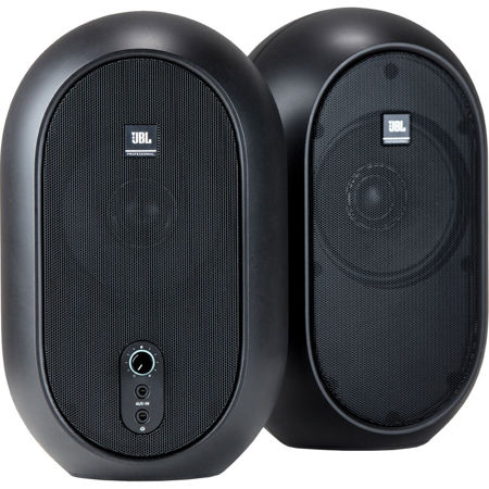 JBL 1 Series 104 2-Way Active Compact Powered Desktop Reference Monitors, Pair
