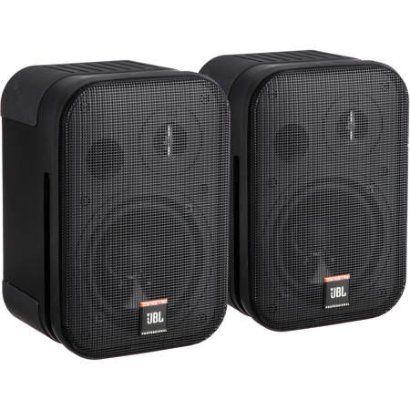 JBL C1PRO Compact Size Two-Way Speakers, Black