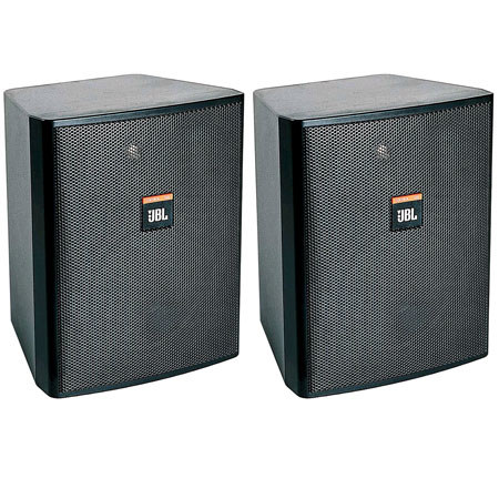 JBL Control 25T Two Way Indoor/Outdoor Speaker, Pair, Black