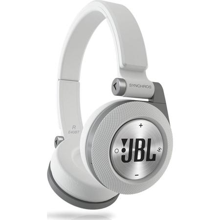 JBL Synchros E40BT On-Ear Bluetooth Wireless Stereo Headphones, White