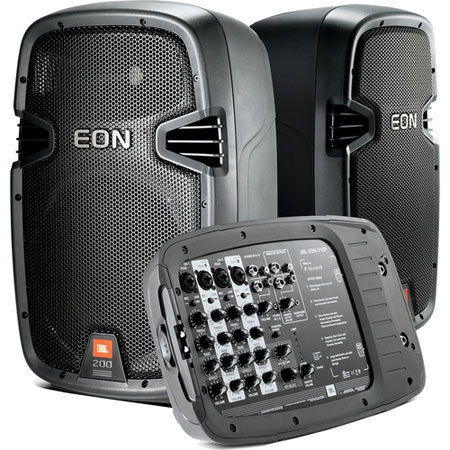 JBL EON 210P 10" Two-Way system with Detachable Powered Mixer, 230V (Europe)