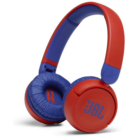 JBL JR310BT Wireless Closed-Back On-Ear Kids Headphones, Red