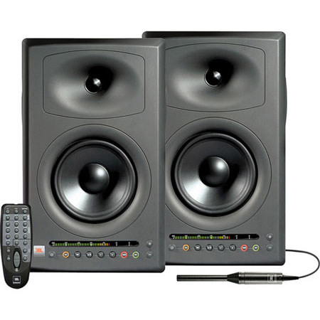 JBL LSR4326P/PAK Pair of LSR-4326P Nearfield Monitors and LSR4300 Accessory Kit