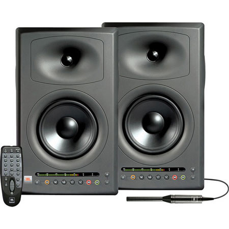 JBL LSR4326P/PAK Pair of LSR-4326P Nearfield Monitors and LSR4300 Accessory Kit