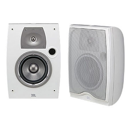 JBL N24AWII All Weather 2-Way 4in Bookshelf Speakers, Pair