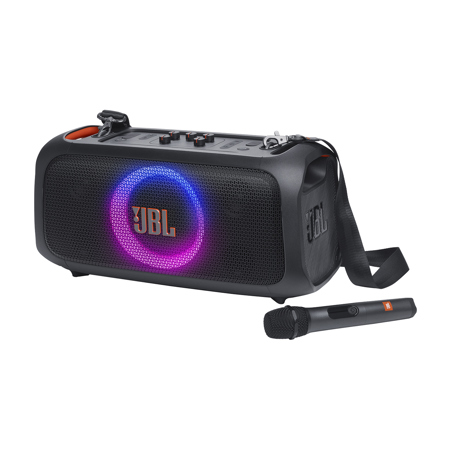 JBL PartyBox On-The-Go Essential Portable Party Speaker with Wireless Mic
