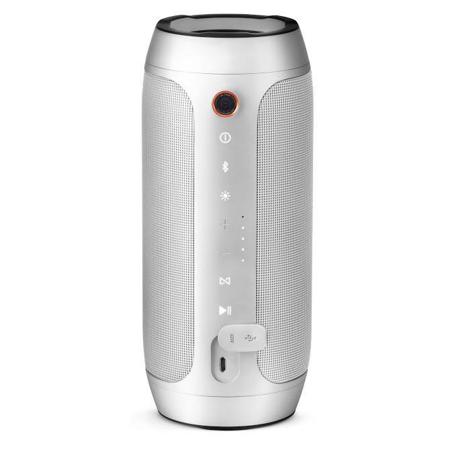 JBL Pulse 2 2x 8W Bluetooth Speaker with Interactive Light Show, Single, Silver