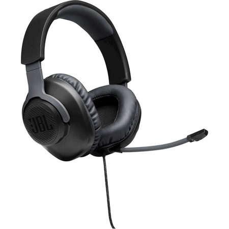 JBL Quantum 100 Wired Over-Ear Gaming Headset, Black