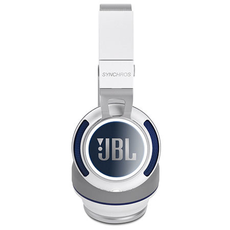 JBL Synchros S400BT Wireless On-Ear Bluetooth Stereo Headphones, White