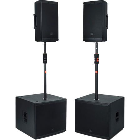 JBL Bags Deluxe Gas Lift Subwoofer Pole Set and Bag, 125 Lbs Capacity