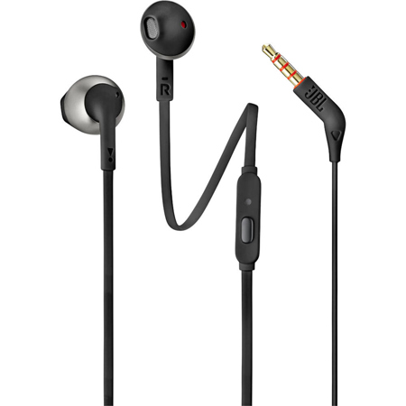 JBL Tune 205 Wired In-Ear Earphones, Black